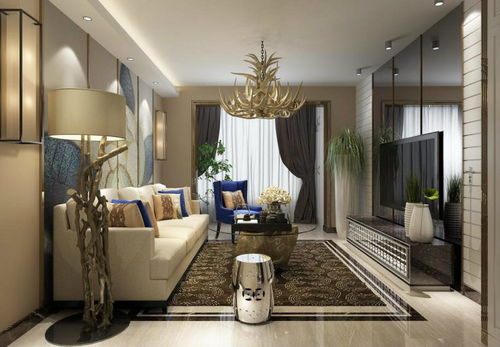 現(xiàn)代風(fēng)格三房兩廳家居設(shè)計裝修效果圖