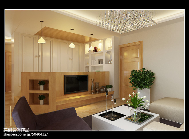 石家莊實創(chuàng)裝飾【碧景園】宜家北歐風三居室裝修設計效果圖